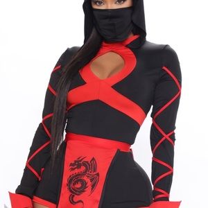 Women’s plus size ninja costume